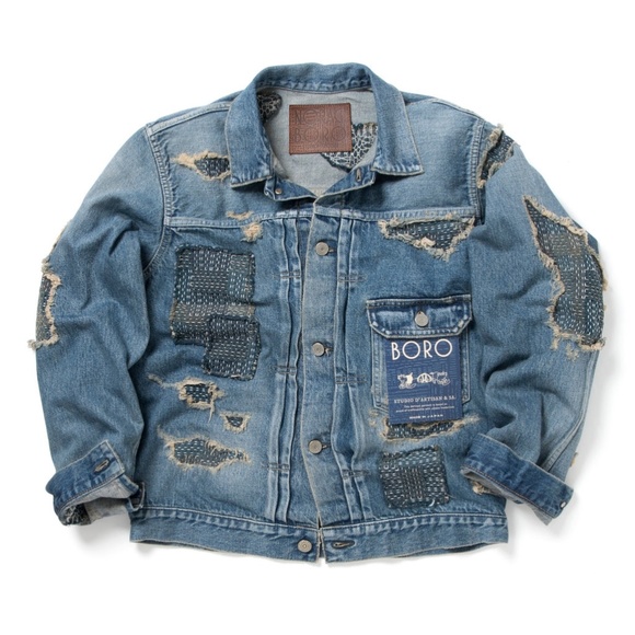 Studio D'Artisan "Noragi Boro" Selvedge Type 1 Jacket (size 42) - Picture 9 of 10